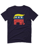Vintage Elephant Republican Logo Trump Hair America For men T Shirt