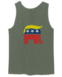 Vintage Elephant Republican Logo Trump Hair America men's Tank Top