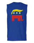 Vintage Elephant Republican Logo Trump Hair America men Muscle Tank Top sleeveless t shirt