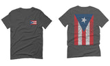 Puerto Rico Flag Boricua Rican Nuyorican Front and Back For men T Shirt