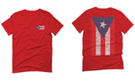 Puerto Rico Flag Boricua Rican Nuyorican Front and Back For men T Shirt