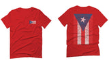 Puerto Rico Flag Boricua Rican Nuyorican Front and Back For men T Shirt