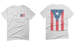 Puerto Rico Flag Boricua Rican Nuyorican Front and Back For men T Shirt