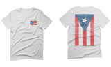 Puerto Rico Flag Boricua Rican Nuyorican Front and Back For men T Shirt