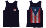Puerto Rico Flag Boricua Rican Nuyorican Front and Back men's Tank Top