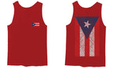 Puerto Rico Flag Boricua Rican Nuyorican Front and Back men's Tank Top
