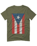 Vintage Bandera Puerto Rico Flag Boricua Rican Nuyorican For men T Shirt