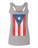 Vintage Bandera Puerto Rico Flag Boricua Rican Nuyorican  women's Tank Top sleeveless Racerback