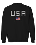 USA American Flag United States of America Patriotic  men's Crewneck Sweatshirt