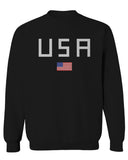 USA American Flag United States of America Patriotic  men's Crewneck Sweatshirt