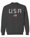USA American Flag United States of America Patriotic  men's Crewneck Sweatshirt