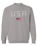 USA American Flag United States of America Patriotic  men's Crewneck Sweatshirt