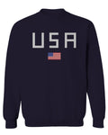 USA American Flag United States of America Patriotic  men's Crewneck Sweatshirt