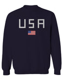 USA American Flag United States of America Patriotic  men's Crewneck Sweatshirt