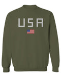 USA American Flag United States of America Patriotic  men's Crewneck Sweatshirt