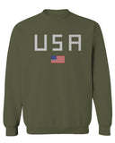 USA American Flag United States of America Patriotic  men's Crewneck Sweatshirt