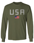 USA American Flag United States of America Patriotic  mens Long sleeve t shirt