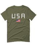 USA American Flag United States of America Patriotic  For men T Shirt