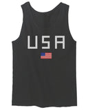 USA American Flag United States of America Patriotic  men's Tank Top