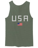 USA American Flag United States of America Patriotic  men's Tank Top