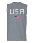 USA American Flag United States of America Patriotic  men Muscle Tank Top sleeveless t shirt