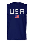 USA American Flag United States of America Patriotic  men Muscle Tank Top sleeveless t shirt