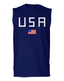 USA American Flag United States of America Patriotic  men Muscle Tank Top sleeveless t shirt