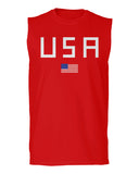 USA American Flag United States of America Patriotic  men Muscle Tank Top sleeveless t shirt