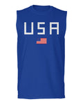 USA American Flag United States of America Patriotic  men Muscle Tank Top sleeveless t shirt