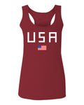 USA American Flag United States of America Patriotic   women's Tank Top sleeveless Racerback