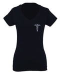 Mother Gift I'm a Nurse RN Nurse Registered For Women V neck fitted T Shirt