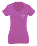 Mother Gift I'm a Nurse RN Nurse Registered For Women V neck fitted T Shirt