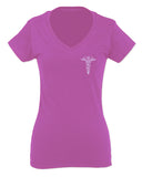 Mother Gift I'm a Nurse RN Nurse Registered For Women V neck fitted T Shirt