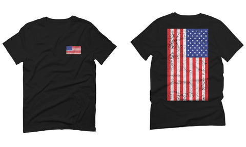 Vintage American Flag United States of America USA For men T Shirt