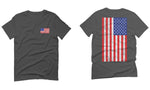 Vintage American Flag United States of America USA For men T Shirt