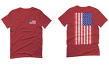 Vintage American Flag United States of America USA For men T Shirt
