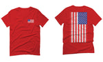 Vintage American Flag United States of America USA For men T Shirt