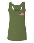 Vintage American Flag United States of America USA  women's Tank Top sleeveless Racerback