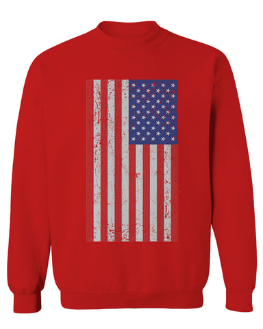 Vintage u.s. American Flag United States of America USA Proud men's Crewneck Sweatshirt