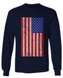 Vintage u.s. American Flag United States of America USA Proud mens Long sleeve t shirt