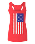 Vintage u.s. American Flag United States of America USA Proud  women's Tank Top sleeveless Racerback