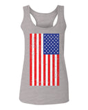 Vintage u.s. American Flag United States of America USA Proud  women's Tank Top sleeveless Racerback