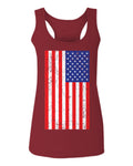 Vintage u.s. American Flag United States of America USA Proud  women's Tank Top sleeveless Racerback