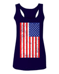 Vintage u.s. American Flag United States of America USA Proud  women's Tank Top sleeveless Racerback
