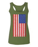 Vintage u.s. American Flag United States of America USA Proud  women's Tank Top sleeveless Racerback