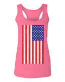 Vintage u.s. American Flag United States of America USA Proud  women's Tank Top sleeveless Racerback