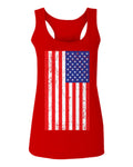 Vintage u.s. American Flag United States of America USA Proud  women's Tank Top sleeveless Racerback