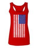 Vintage u.s. American Flag United States of America USA Proud  women's Tank Top sleeveless Racerback