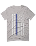 Big Flag USA American Police Support Blue Lives Matter Thin Line For men T Shirt