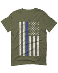 Big Flag USA American Police Support Blue Lives Matter Thin Line For men T Shirt